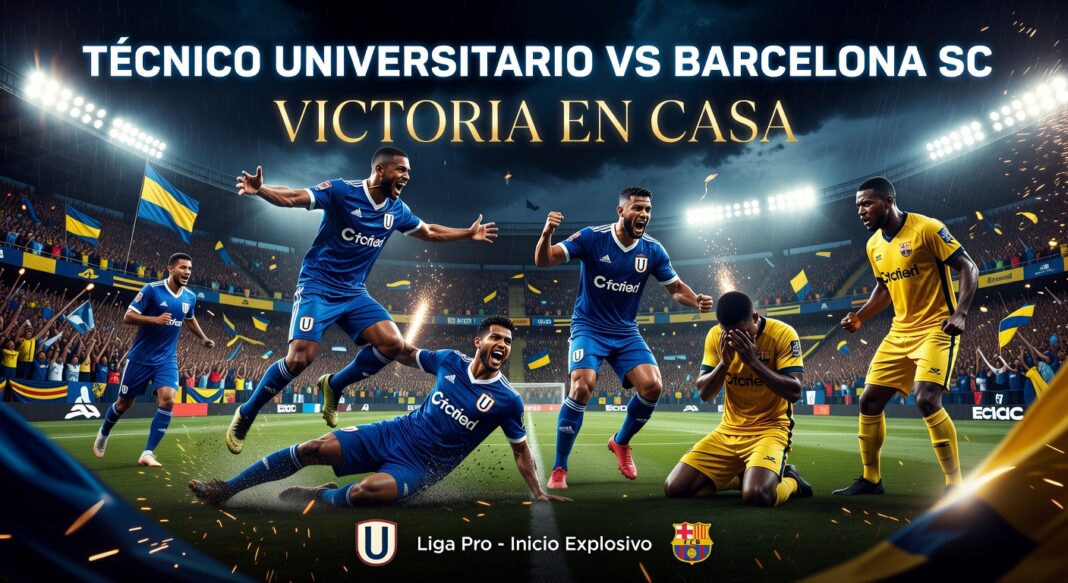 Tecnico Universitario 1-0 Barcelona SC:Liga Pro联赛主队开场闪电战取胜